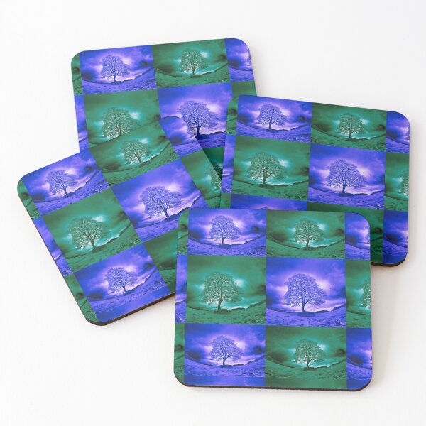 Item preview, Sycamore Gap Tree in Blue, Green | Robin Hood Tree designed and sold by CosmicStory.