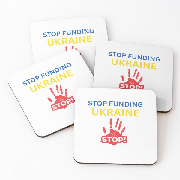 Item preview, STOP FUNDING UKRAINE  designed and sold by ANNINOART ⭐⭐⭐⭐⭐.