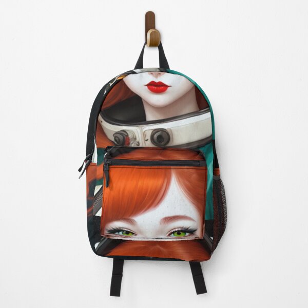 Item preview, Retro Redhead Astronaut Redheaded Anime Girl Space Spacesuit  designed and sold by CoffeeIsATrip.