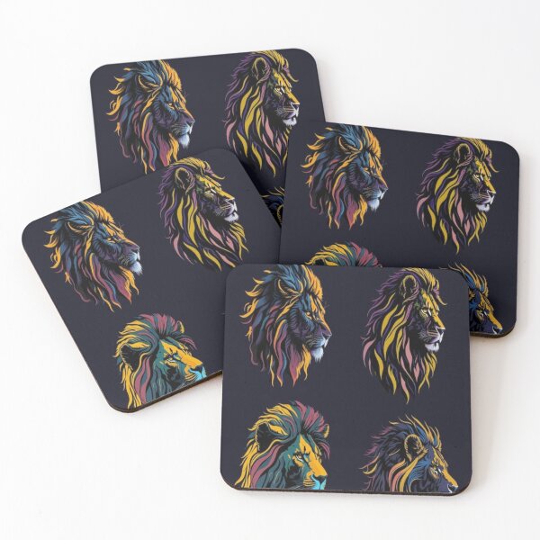 Item preview, four lions head designed and sold by sbrstore.