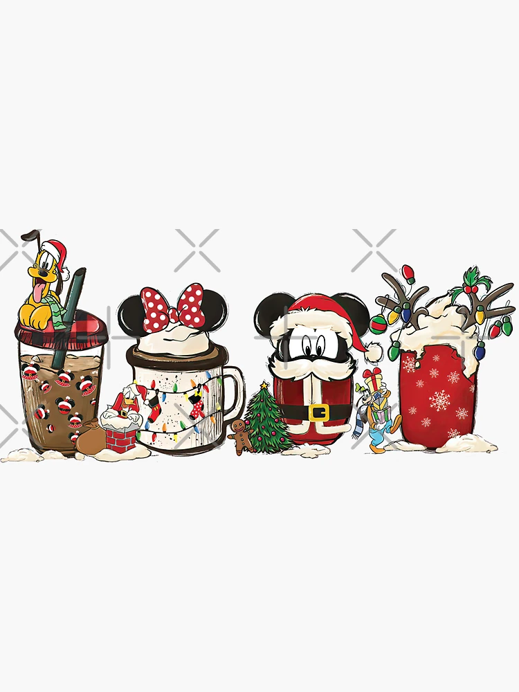 Disney Mickey Mouse, Minnie, Pluto & Stitch Christmas Holiday Coffee Mugs  New on eBid United States