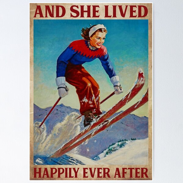 Item preview, And She Lived Happily Ever After Skiing designed and sold by SameeraDammeyer.