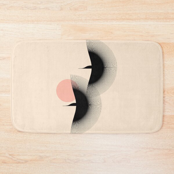 Item preview, CRANE_BIRD_FLY_MOONLIGHT_LOVE designed and sold by forgetmestudio.