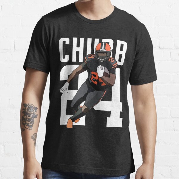 Nick Chubb #24 Cleveland Browns RB Essential T-Shirt for Sale by Jasen  Black