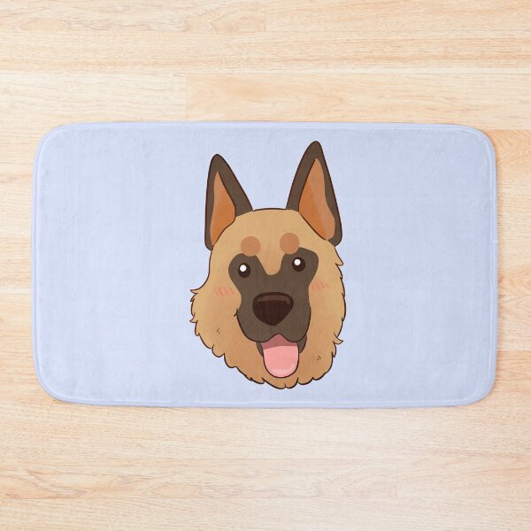 Item preview, Cute cartoon German Shepherd dog face designed and sold by Yaragold.