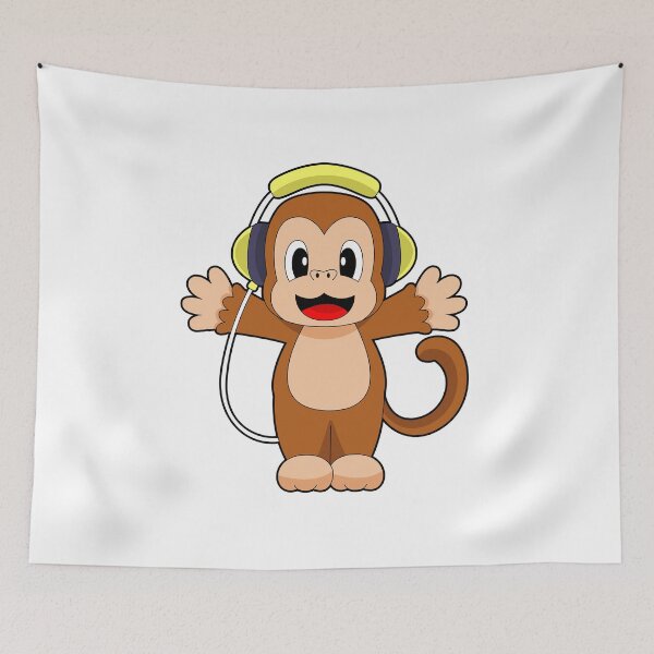 Item preview, Monkey Headphone Music designed and sold by Snabdesign84.