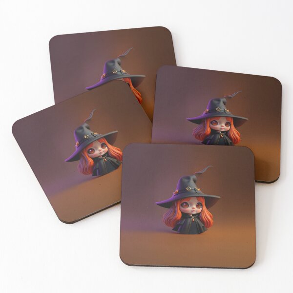 Item preview, Halloween festival with little witch wearing a cape designed and sold by D- Day.