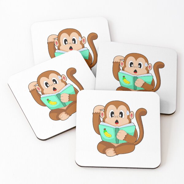 Item preview, Monkey Reading Book designed and sold by Snabdesign84.