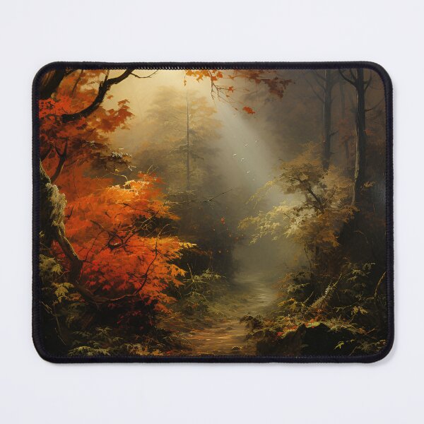 Item preview, Sunrise, or sunset, in a forest drawn by an impressionist designed and sold by PetroliniVideo.