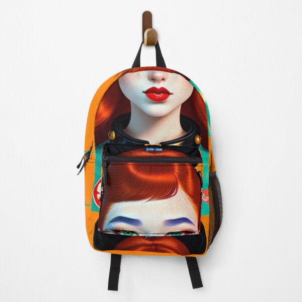 Item preview, Retro Redhead Astronaut Redheaded Anime Girl Space Spacesuit  designed and sold by CoffeeIsATrip.