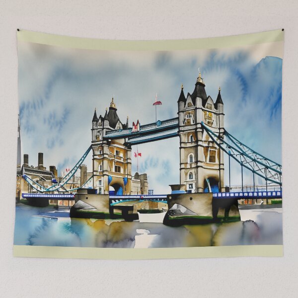 Item preview, Tower bridge of London in water color designed and sold by Photopat.