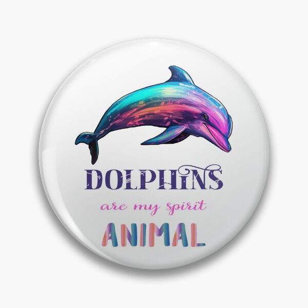 Item preview, Dolphins are my spirit animal. Blue dolphin designed and sold by Anastasiia Yurevych.