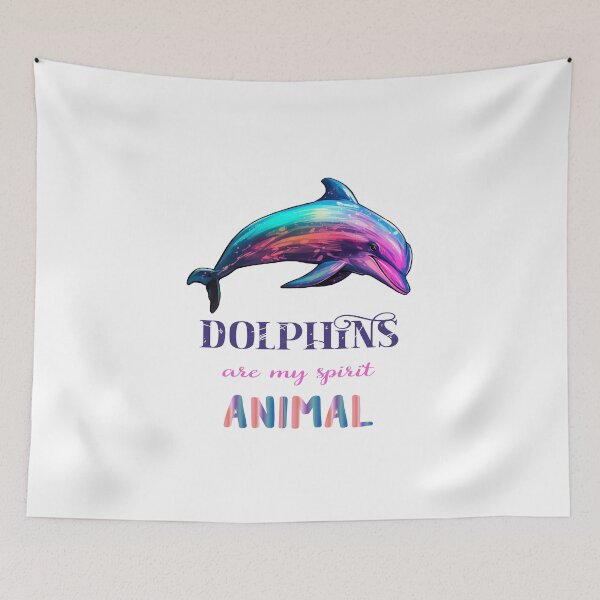 Item preview, Dolphins are my spirit animal. Blue dolphin designed and sold by Anastasiia Yurevych.