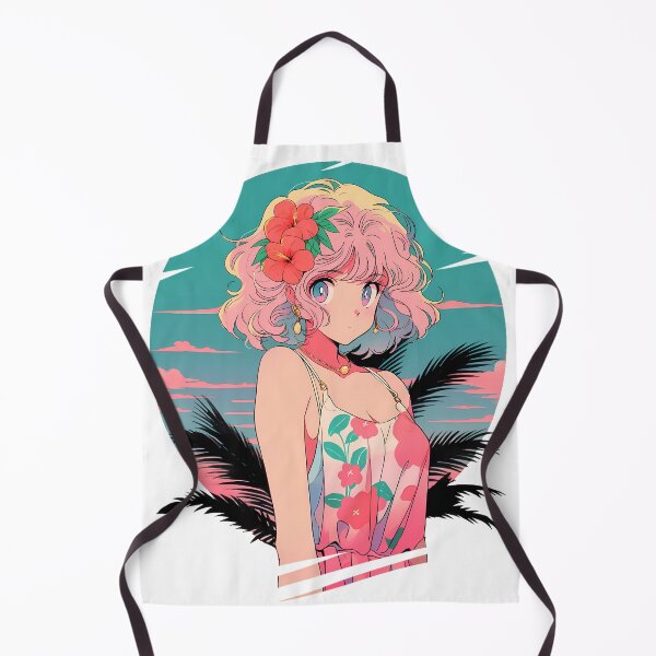 Item preview, Cute anime 80s beach blonde girl 11- Retro designed and sold by octoboobs.