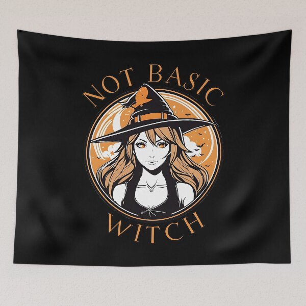 Item preview, Not Basic Witch Cute Halloween Anime Witch designed and sold by DevemDavam.