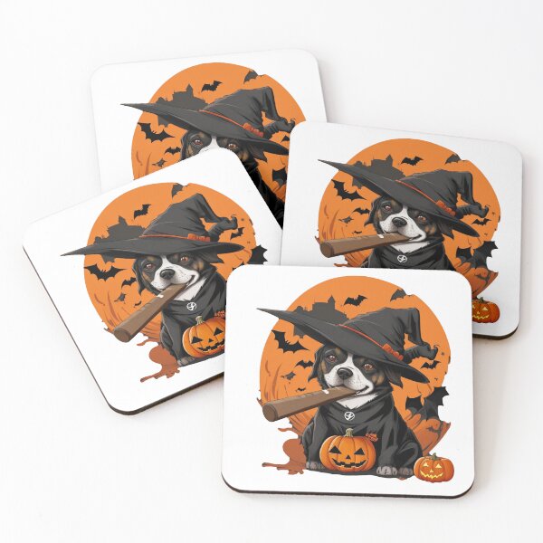 Item preview, halloween dog, pumpkin, cigar designed and sold by AxelBrook.