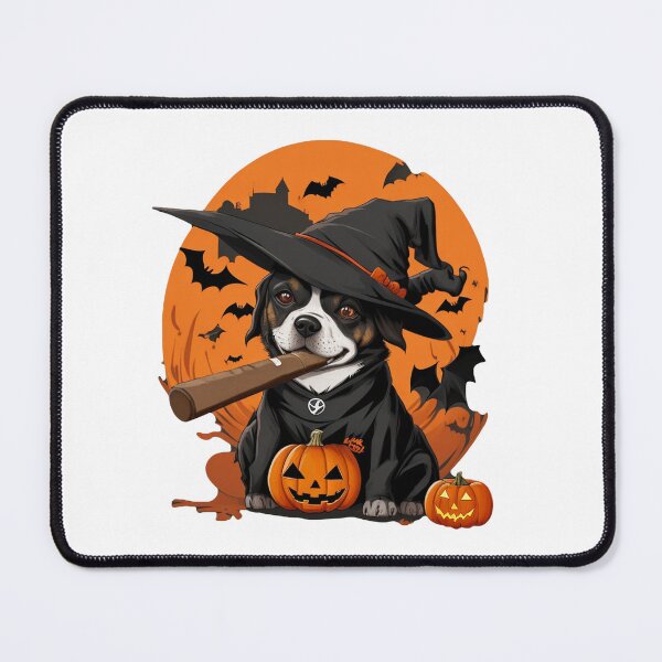 Item preview, halloween dog, pumpkin, cigar designed and sold by AxelBrook.