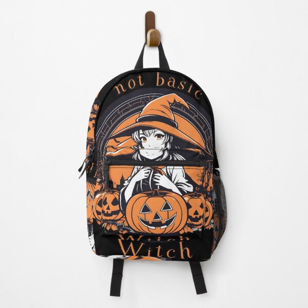 Item preview, Not Basic Witch Cute Anime Witch with Halloween Pumpkins designed and sold by DevemDavam.