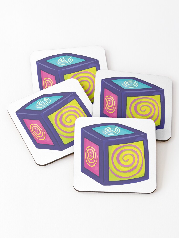 Thumbnail 1 of 5, Coasters (Set of 4), Magic cube designed and sold by FunPrintCraft.