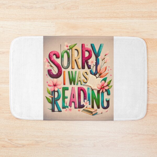 Item preview, Sorry I Was Reading with Sakura flowers designed and sold by Mika2525-smile.