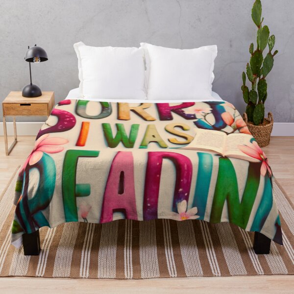 Item preview, Sorry I Was Reading with Sakura flowers designed and sold by Mika2525-smile.