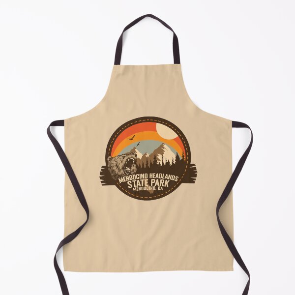 Item preview, Mendocino Headlands State Park California - CA Retro Souvenir Badge designed and sold by mountainfad.