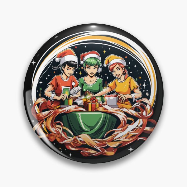 Item preview, Christmas Elves: Gift Wrapping by the Table designed and sold by BNCH44.