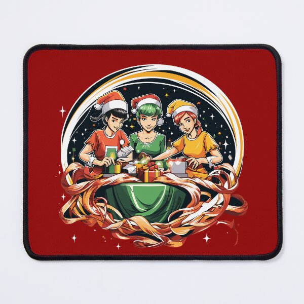 Item preview, Christmas Elves: Gift Wrapping by the Table designed and sold by BNCH44.