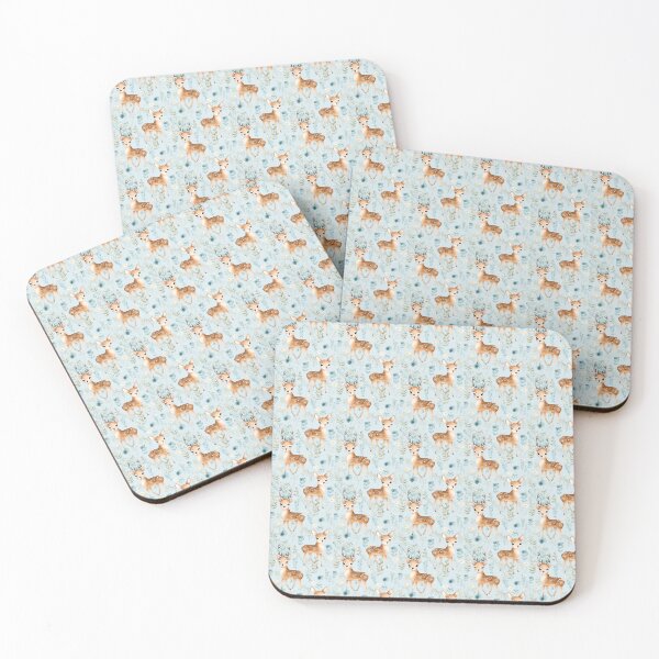 Item preview, Whimsical Forest Friends: A Playful Deer in Delicate Patterns designed and sold by qoodesignstudio.