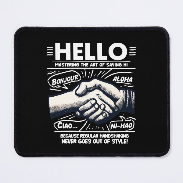 Item preview, Mastering the Art of Saying Hi Handshake Edition Graphic Novelty Sarcastic Funny designed and sold by shaderepublic.