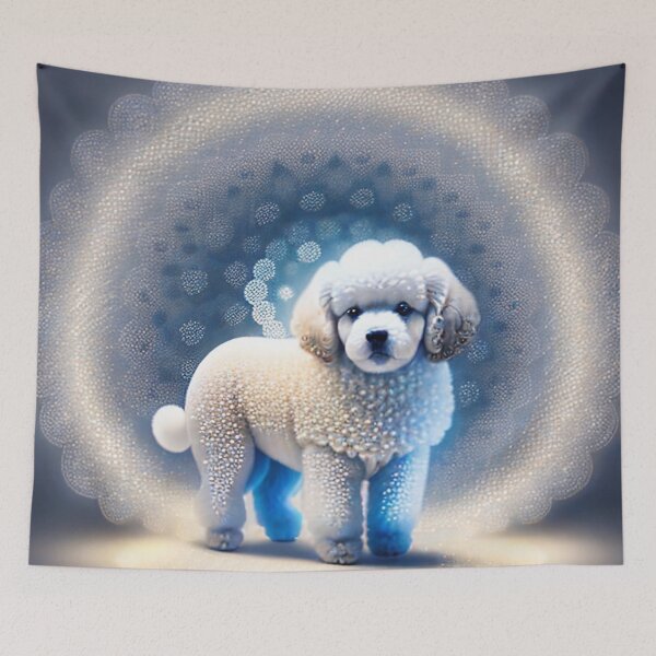 Item preview, White Poodles Lace Looking Halo  designed and sold by purplesensation.