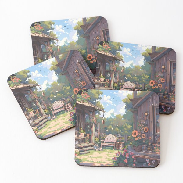 Item preview, Anime garden scene, pixel art- Relaxing designed and sold by octoboobs.