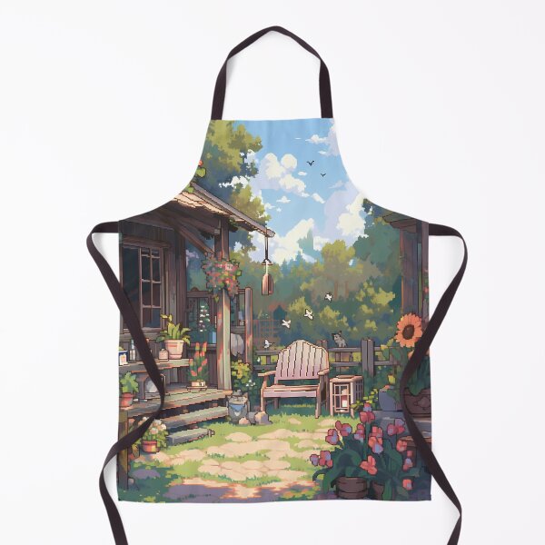 Item preview, Anime garden scene, pixel art- Relaxing designed and sold by octoboobs.