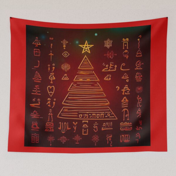 Item preview, Christmas Egyptian Hieroglyphs 1 designed and sold by CrankyOldDude.