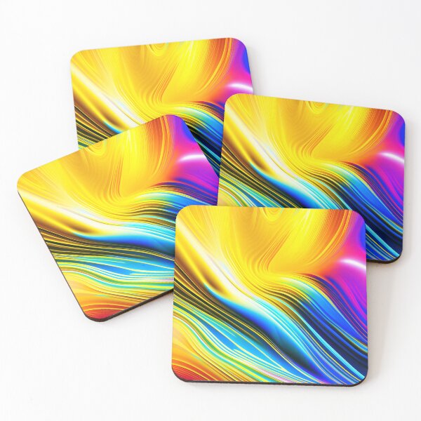 Item preview, A beautiful abstract print in liquid foil gradient style designed and sold by spoo-art.