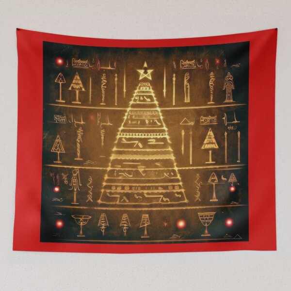 Item preview, Christmas Egyptian Hieroglyphs 3 designed and sold by CrankyOldDude.
