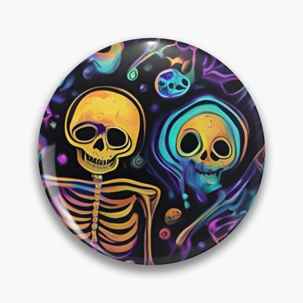 Artikelvorschau, Psychedelische Halloween-Skelette. entworfen und verkauft von ExtraEm.