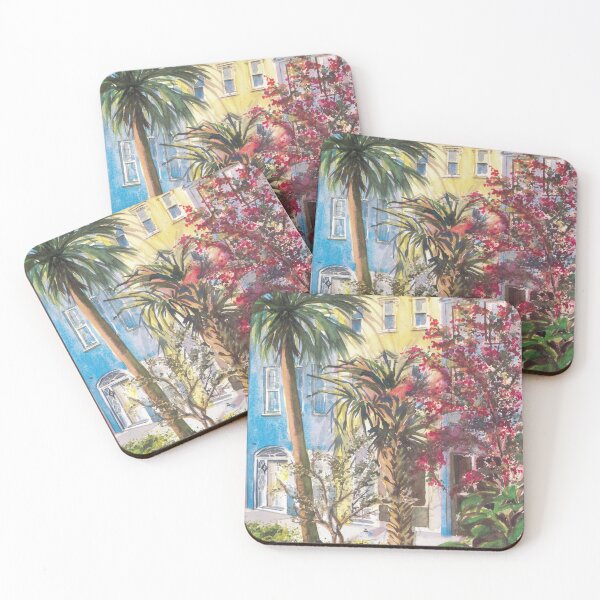 Item preview, Rainbow Row Behind Trees designed and sold by MarMorrisArt.