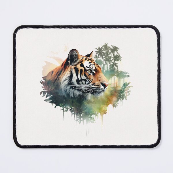 Item preview, Tiger Double Exposure Art designed and sold by Ninuninunu.