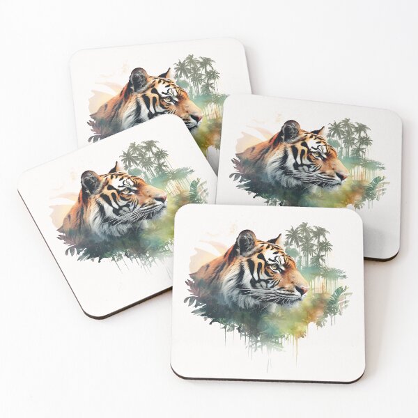 Item preview, Tiger Double Exposure Art designed and sold by Ninuninunu.