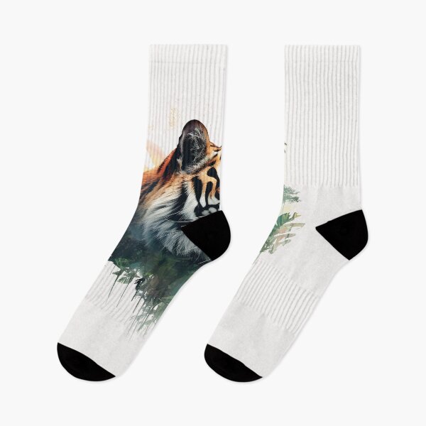 Item preview, Tiger Double Exposure Art designed and sold by Ninuninunu.