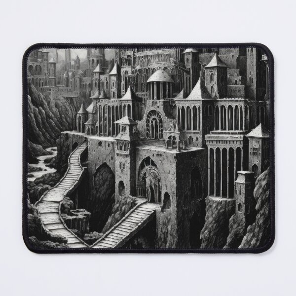 Item preview, Mystical Mountain Fortress designed and sold by VisionDuke.
