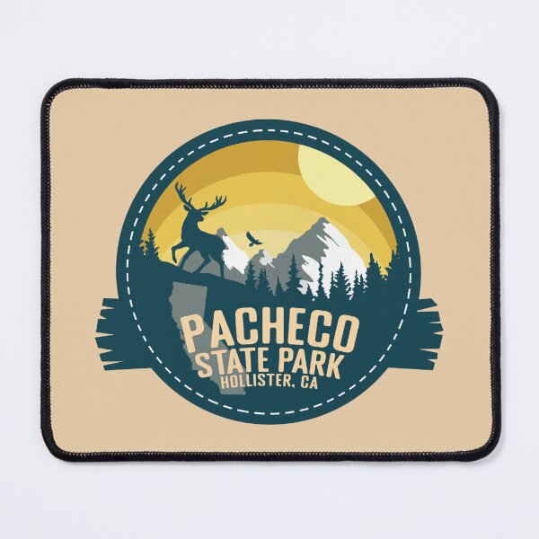 Item preview, Pacheco State Park California - CA Retro Souvenir Badge designed and sold by mountainfad.