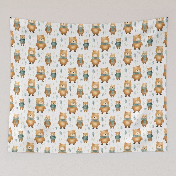 Item preview, Majestic Wilderness: A Regal Bear in Nature's Tapestry designed and sold by qoodesignstudio.