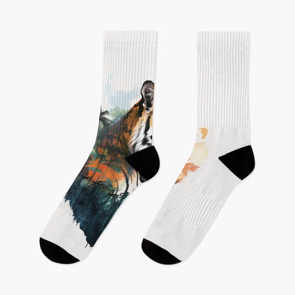 Item preview, Tiger Double Exposure Art designed and sold by Ninuninunu.