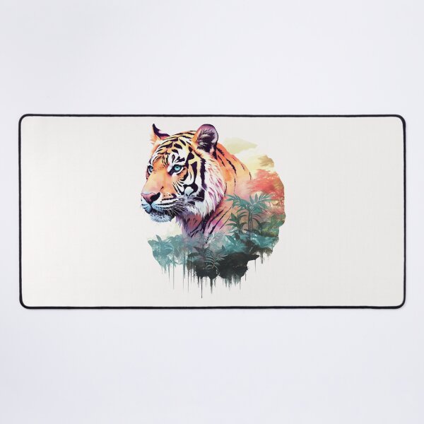 Item preview, Tiger Double Exposure Art designed and sold by Ninuninunu.