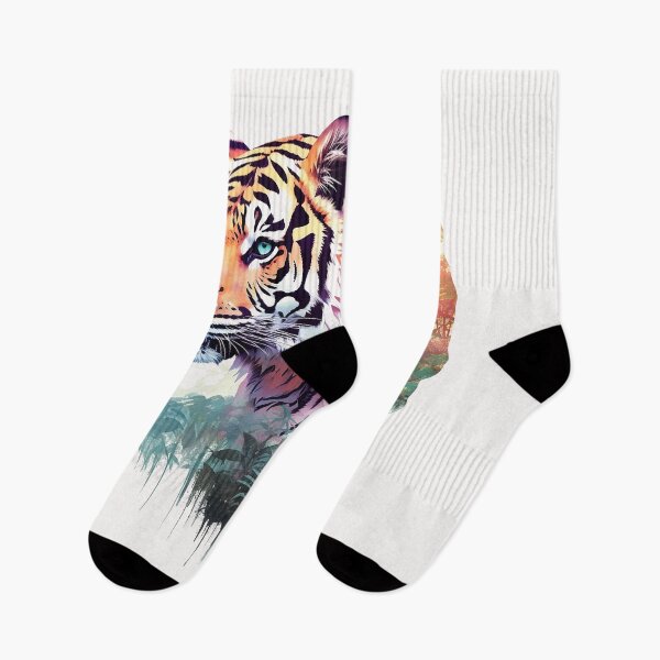 Item preview, Tiger Double Exposure Art designed and sold by Ninuninunu.