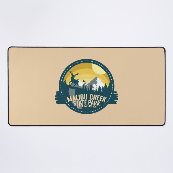 Item preview, Malibu Creek State Park California - CA Retro Souvenir Badge designed and sold by mountainfad.