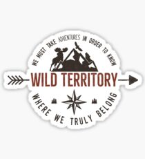 Vintage Wild Territory Sticker