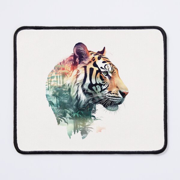 Item preview, Tiger Double Exposure Art designed and sold by Ninuninunu.